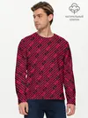 Мужской лонгслив базовый / Гриффиндор паттерн (P007_P004ooo2674257, P004ooo2674257)