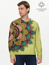 Мужской лонгслив базовый / мандала узор тату (P007_P004ooo2676693, P004ooo2676693)