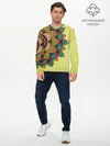 Мужской лонгслив базовый / мандала узор тату (P007_P004ooo2676693, P004ooo2676693)