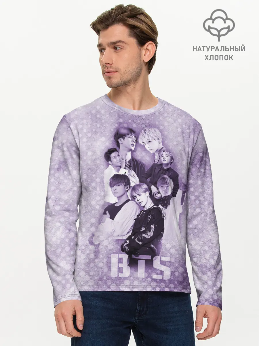 Мужской лонгслив базовый / BTS (P007_P004ooo2675329, P004ooo2675329)