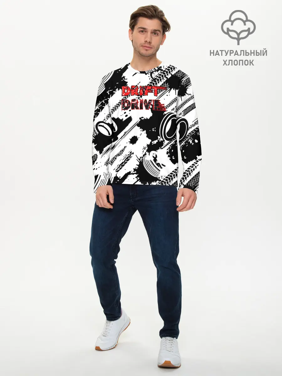 Мужской лонгслив базовый / Drift (P007_P004ooo2675337, P004ooo2675337)