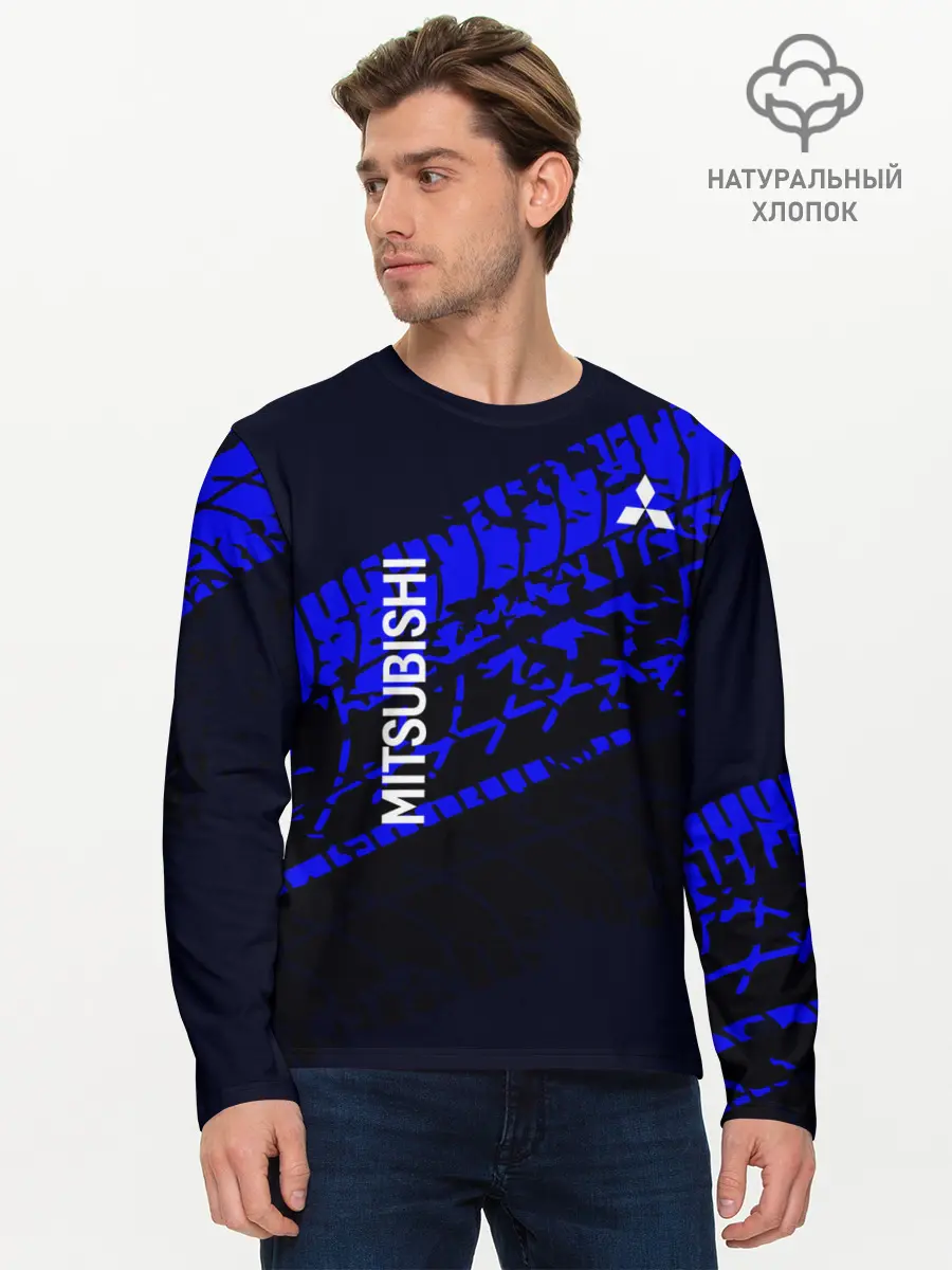 Мужской лонгслив базовый / Mitsubishi (P007_P004ooo2677071, P004ooo2677071)