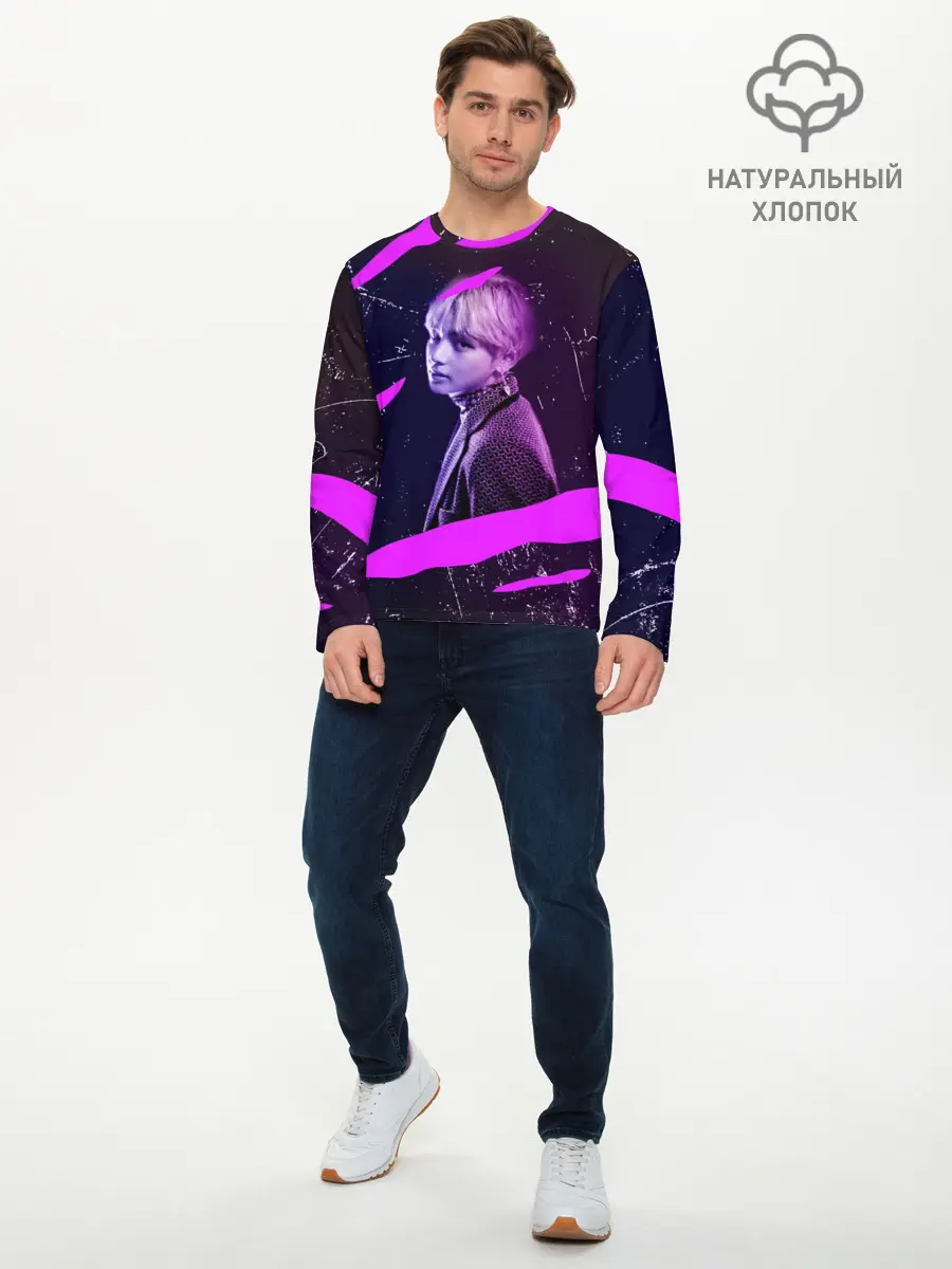 Мужской лонгслив базовый / BTS (P007_P004ooo2677097, P004ooo2677097)
