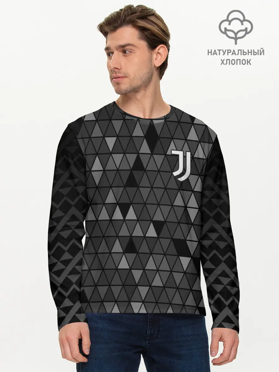 Мужской лонгслив базовый / Juventus | Ювентус (P007_P004ooo2677561, P004ooo2677561)