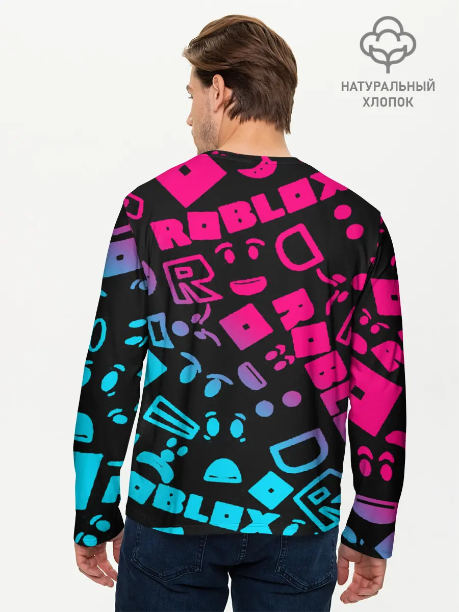 Мужской лонгслив базовый / Roblox (P007_P004ooo2681003, P004ooo2681003)