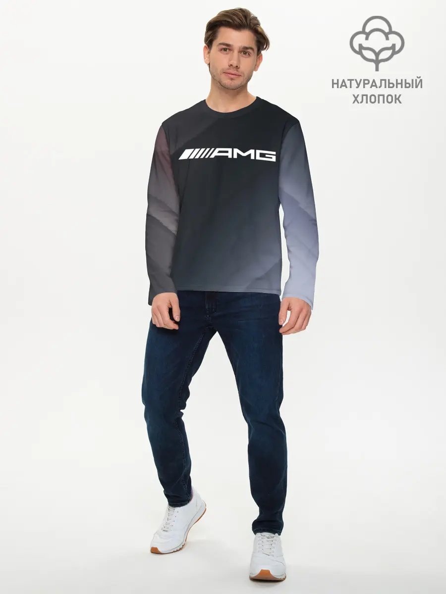 Мужской лонгслив базовый / MERCEDES / МЕРСЕДЕС (P007_P004ooo2680431, P004ooo2680431)