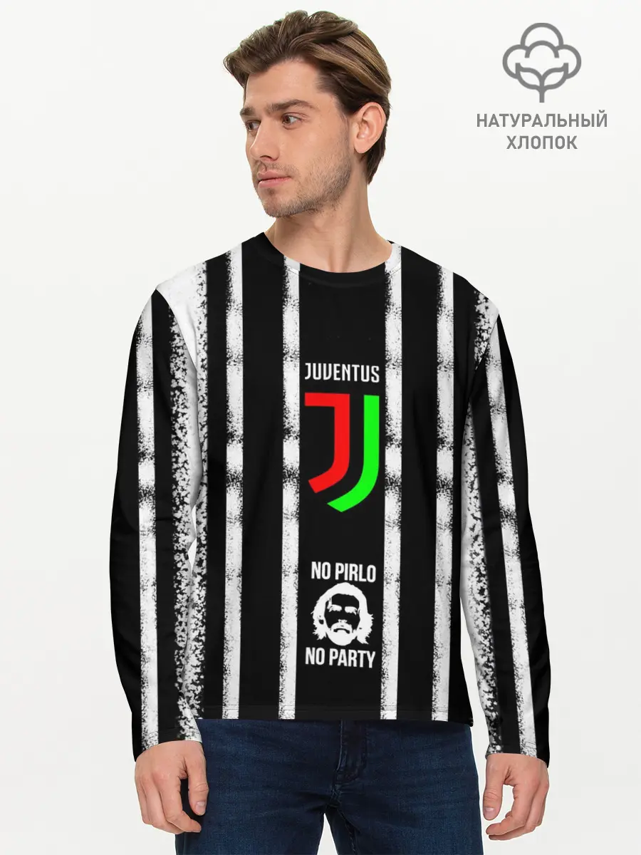 Мужской лонгслив базовый / ювентус (P007_P004ooo2680697, P004ooo2680697)