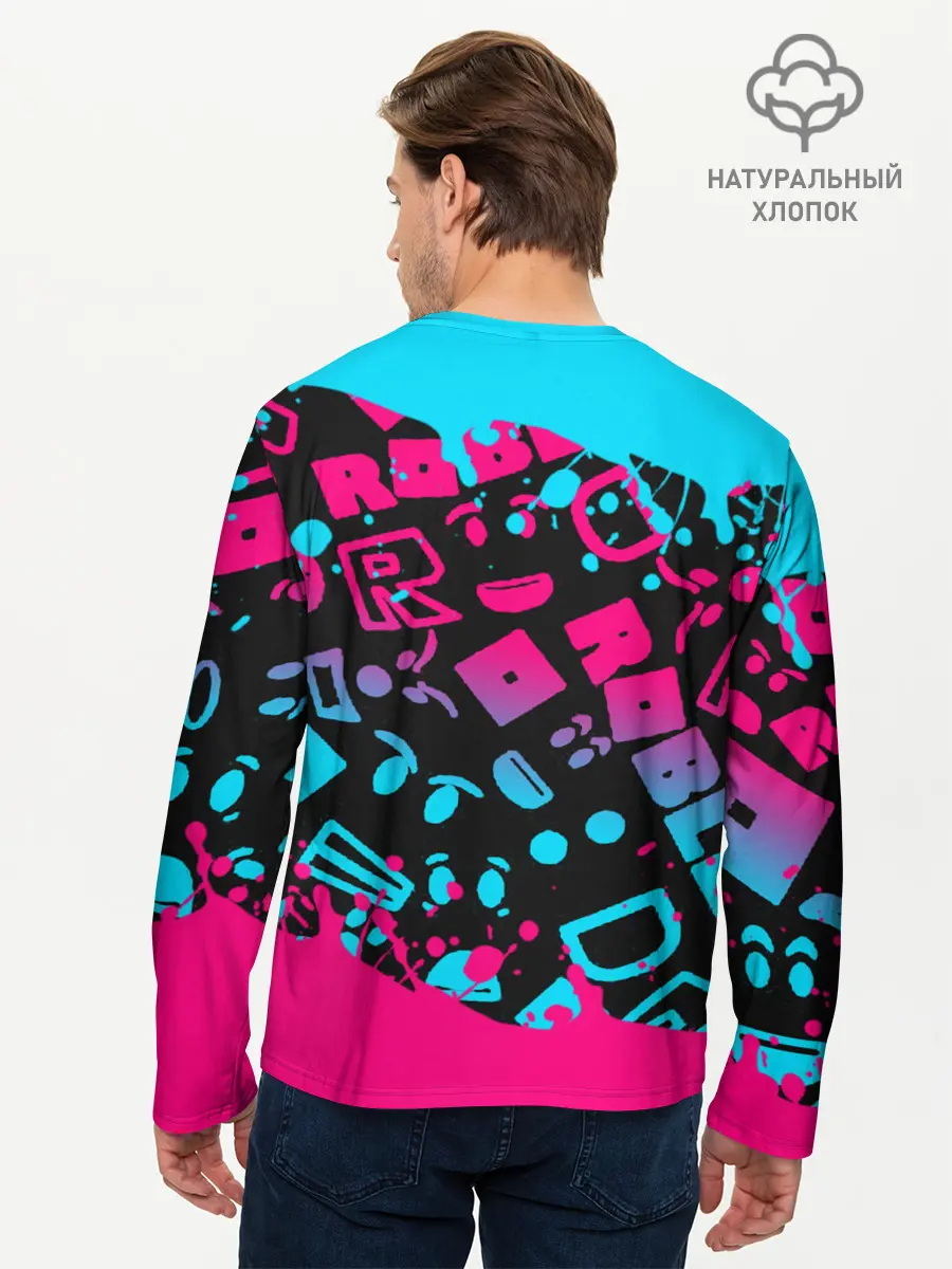 Мужской лонгслив базовый / Roblox (P007_P004ooo2680997, P004ooo2680997)