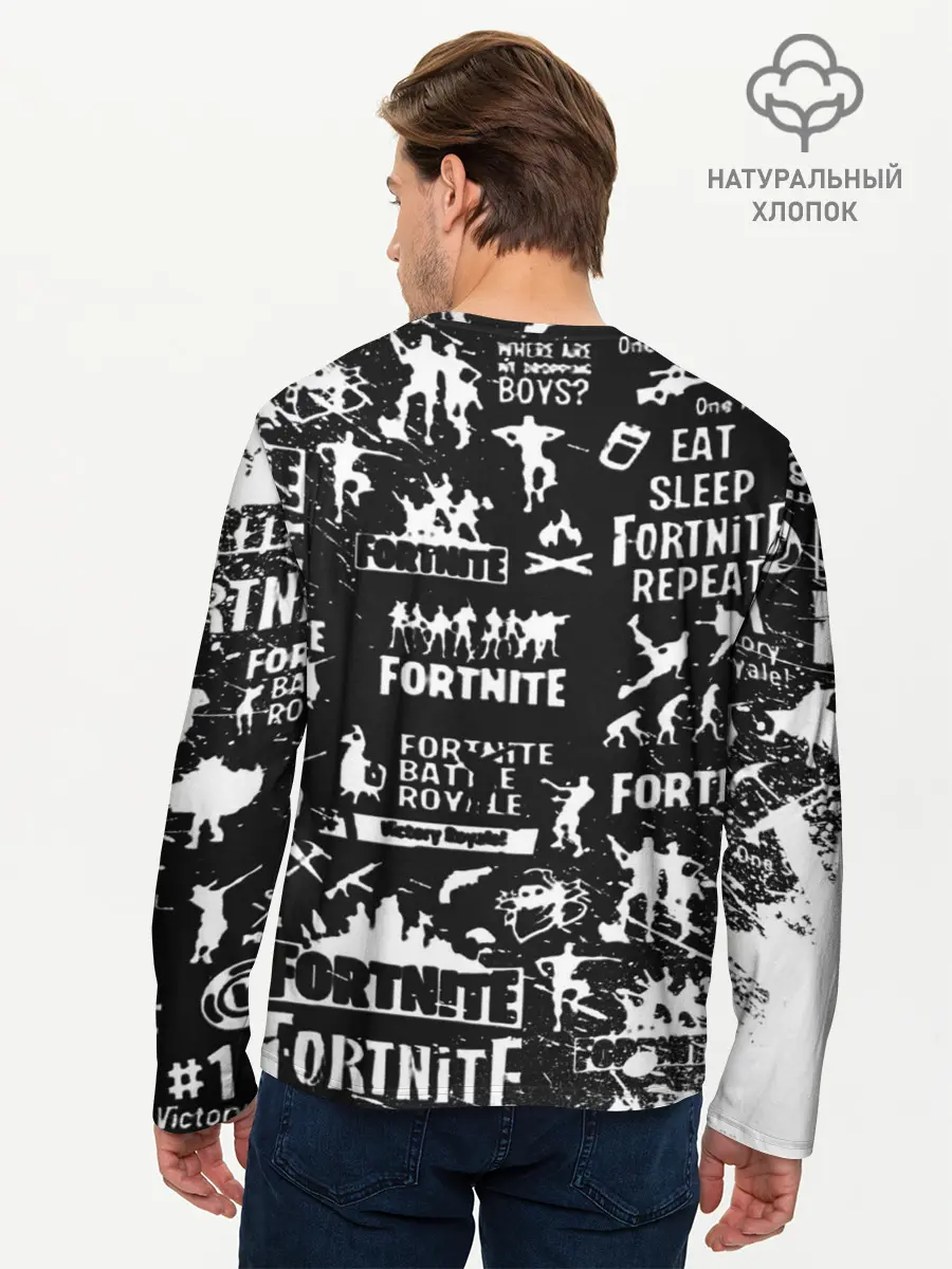 Мужской лонгслив базовый / Fortnite. (P007_P004ooo2681017, P004ooo2681017)