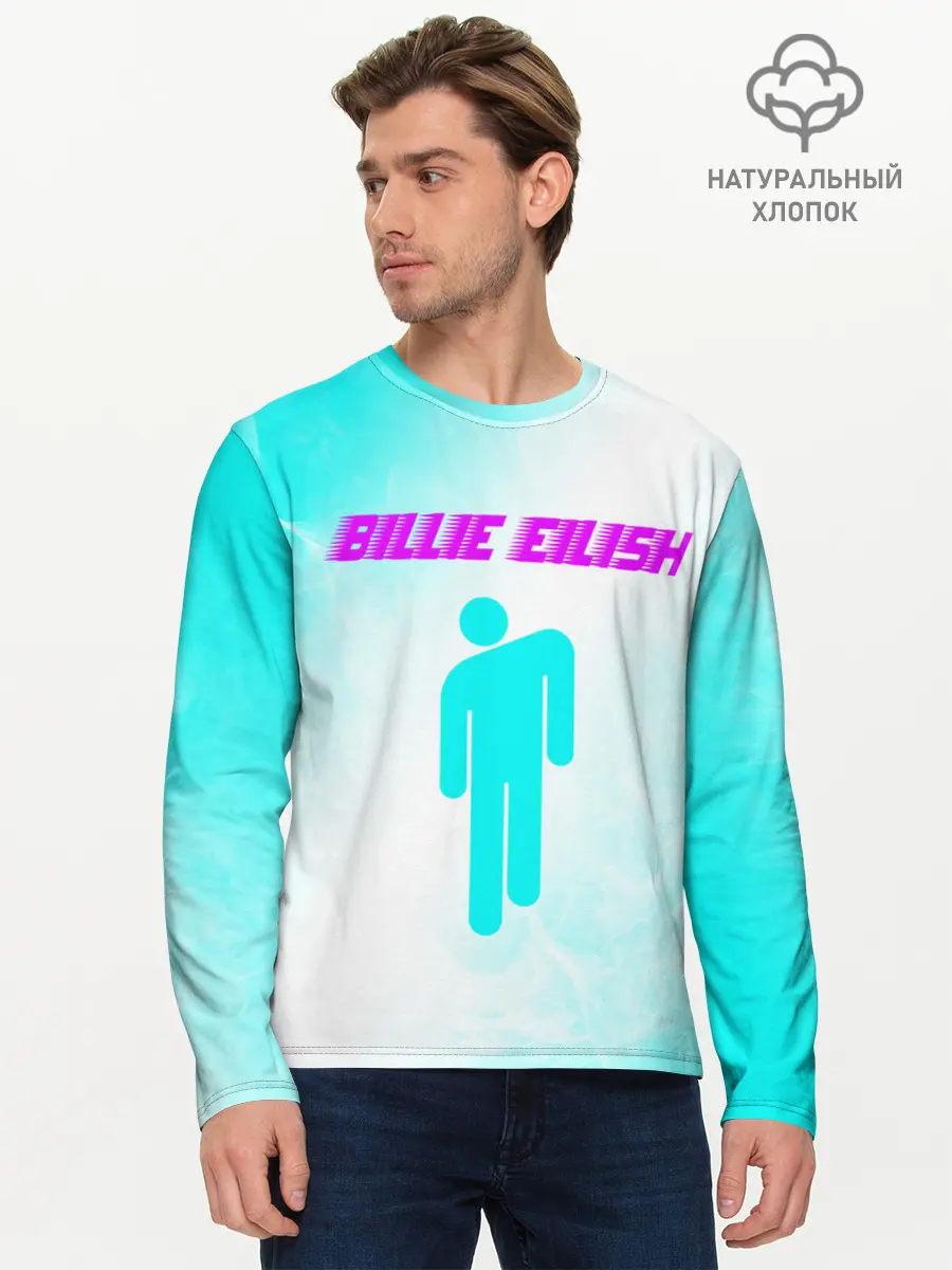 Мужской лонгслив базовый / BILLIE EILISH / БИЛЛИ АЙЛИШ (P007_P004ooo2680087, P004ooo2680087)