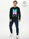 Мужской лонгслив базовый / BTS / БТС (P007_P004ooo2680163, P004ooo2680163)