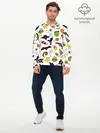Мужской лонгслив базовый / Хэллоуин паттерн (P007_P004ooo2681421, P004ooo2681421)
