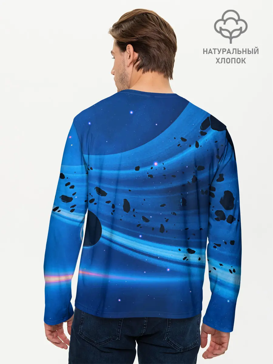 Мужской лонгслив базовый / Space (P007_P004ooo2683291, P004ooo2683291)