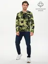 Мужской лонгслив базовый / Милитари (P007_P004ooo2684999, P004ooo2684999)