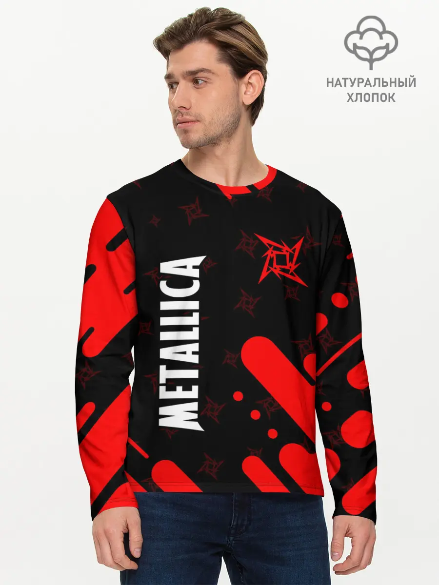 Мужской лонгслив базовый / METALLICA / МЕТАЛЛИКА (P007_P004ooo2685045, P004ooo2685045)