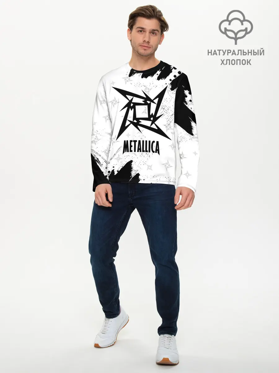 Мужской лонгслив базовый / METALLICA / МЕТАЛЛИКА (P007_P004ooo2685083, P004ooo2685083)