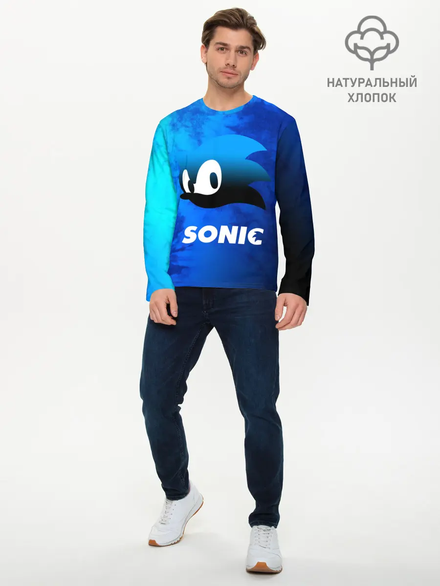 Мужской лонгслив базовый / СОНИК / SONIC (P007_P004ooo2685423, P004ooo2685423)