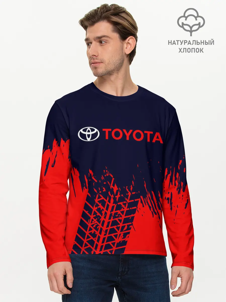 Мужской лонгслив базовый / TOYOTA / ТОЙОТА (P007_P004ooo2685519, P004ooo2685519)
