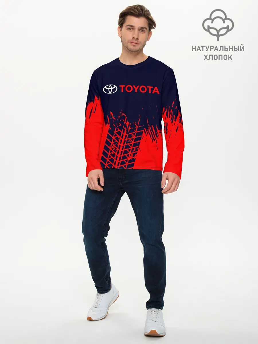 Мужской лонгслив базовый / TOYOTA / ТОЙОТА (P007_P004ooo2685519, P004ooo2685519)