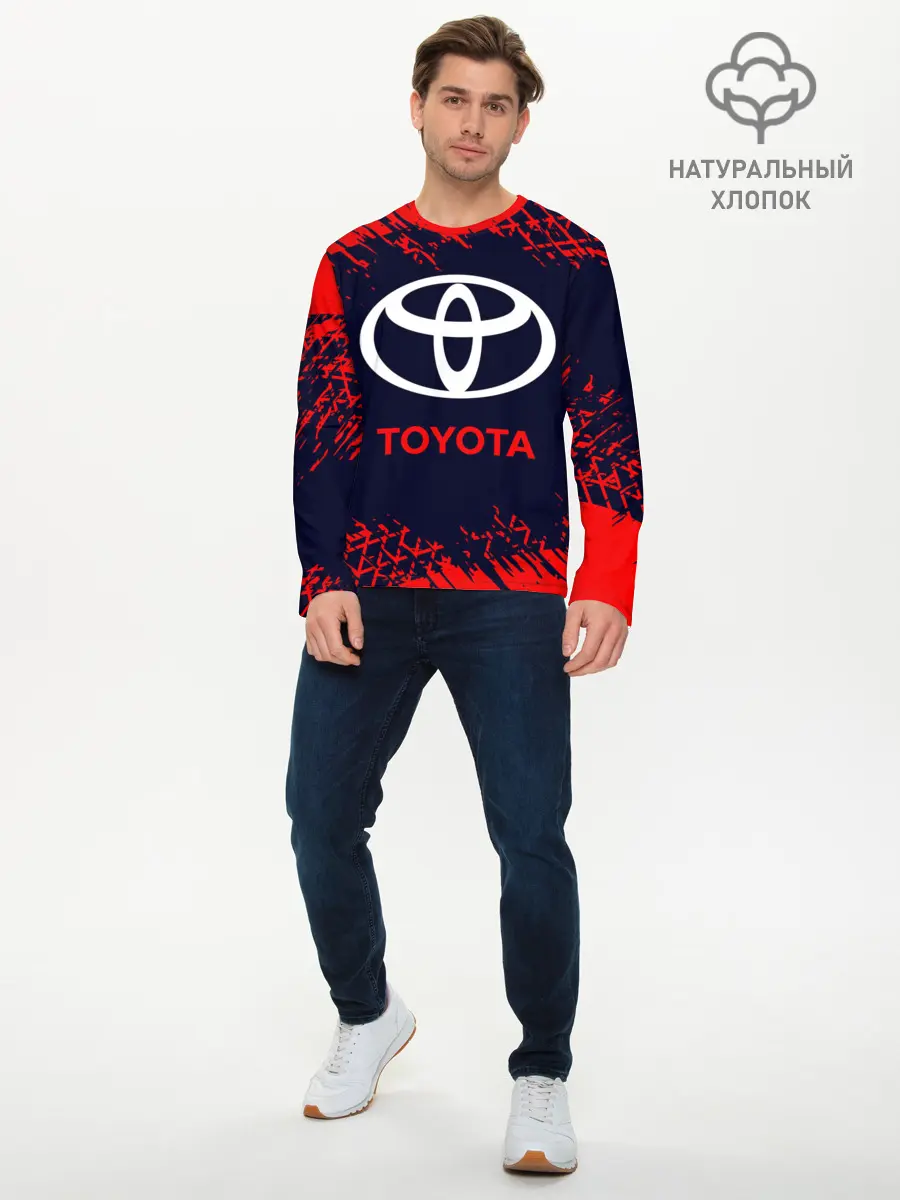 Мужской лонгслив базовый / TOYOTA / ТОЙОТА (P007_P004ooo2685531, P004ooo2685531)