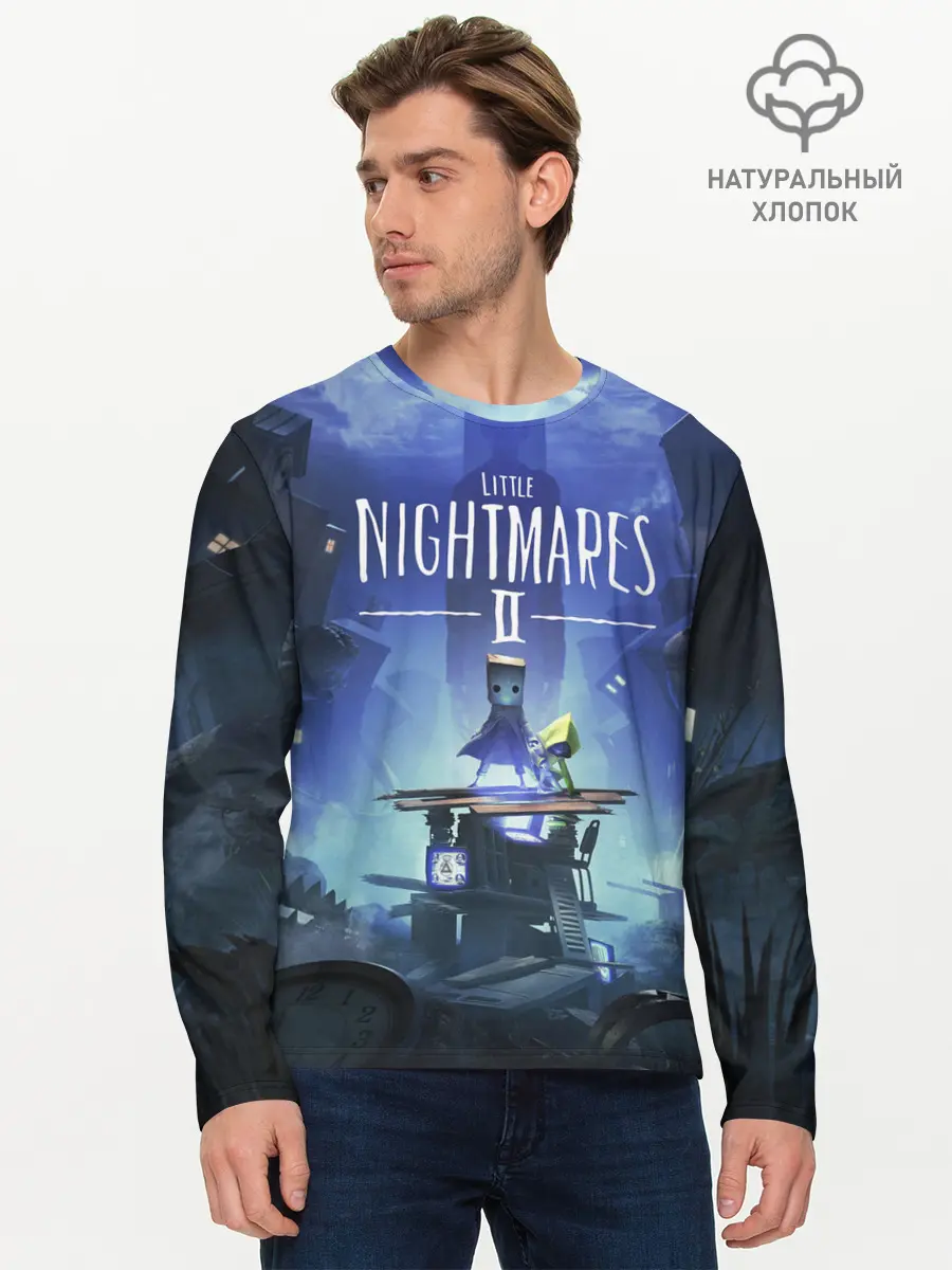Мужской лонгслив базовый / Little Nightmares 2 (P007_P004ooo2686969, P004ooo2686969)