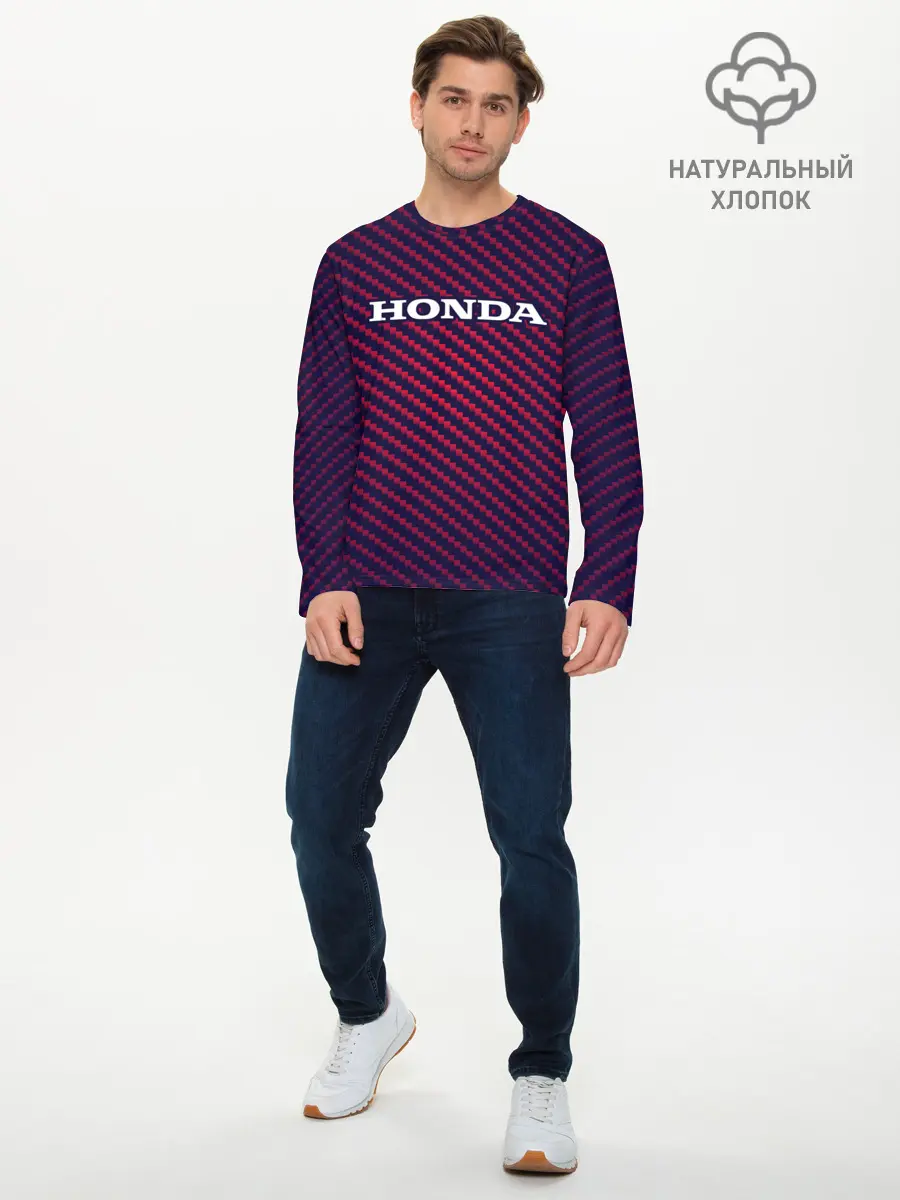 Мужской лонгслив базовый / HONDA / ХОНДА (P007_P004ooo2689413, P004ooo2689413)