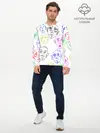 Мужской лонгслив базовый / Цветные лица (P007_P004ooo2688347, P004ooo2688347)