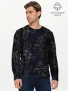 Мужской лонгслив базовый / Ночные кошечки (P007_P004ooo2688477, P004ooo2688477)