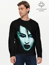 Мужской лонгслив базовый / Marilyn Manson (P007_P004ooo2691423, P004ooo2691423)