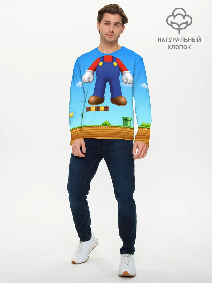 Мужской лонгслив базовый / Mario (P007_P004ooo2692565, P004ooo2692565)