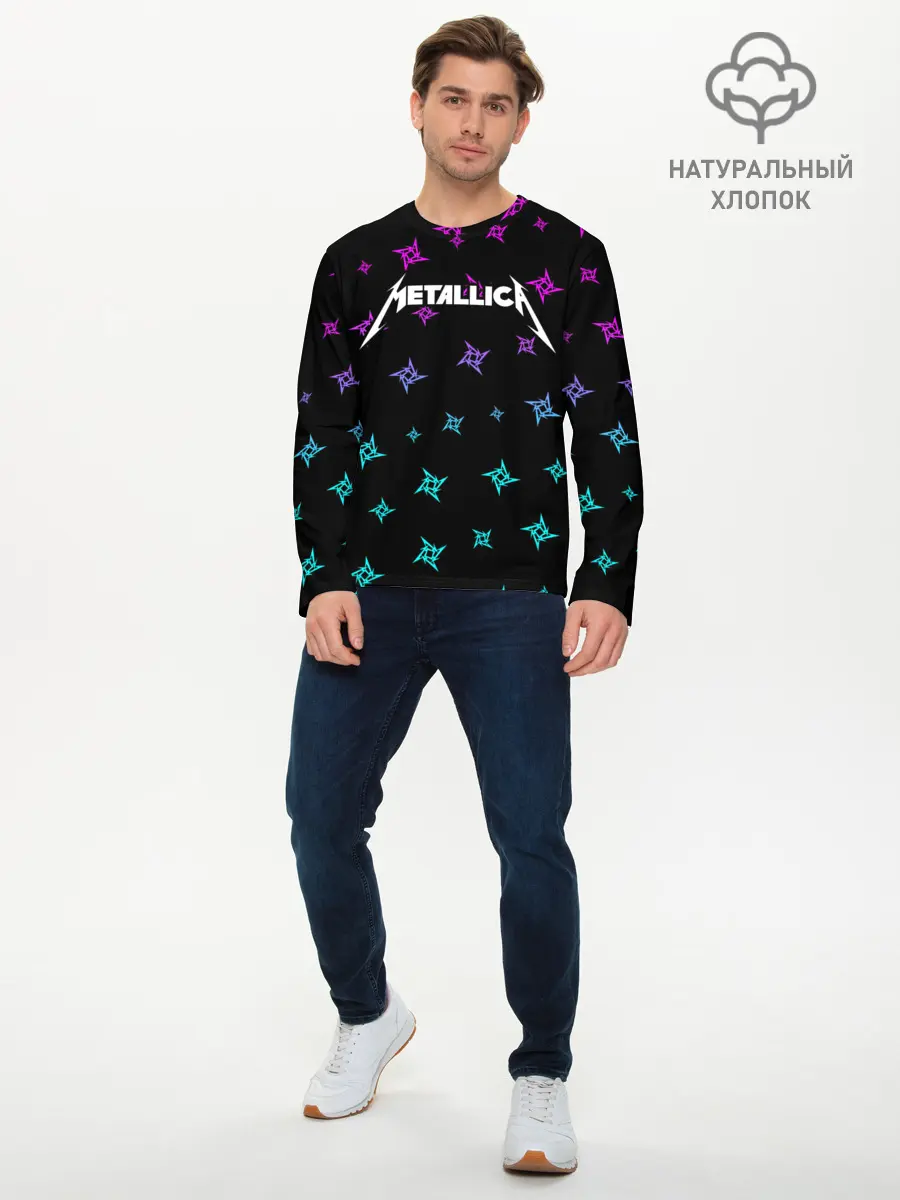 Мужской лонгслив базовый / METALLICA / МЕТАЛЛИКА (P007_P004ooo2692945, P004ooo2692945)