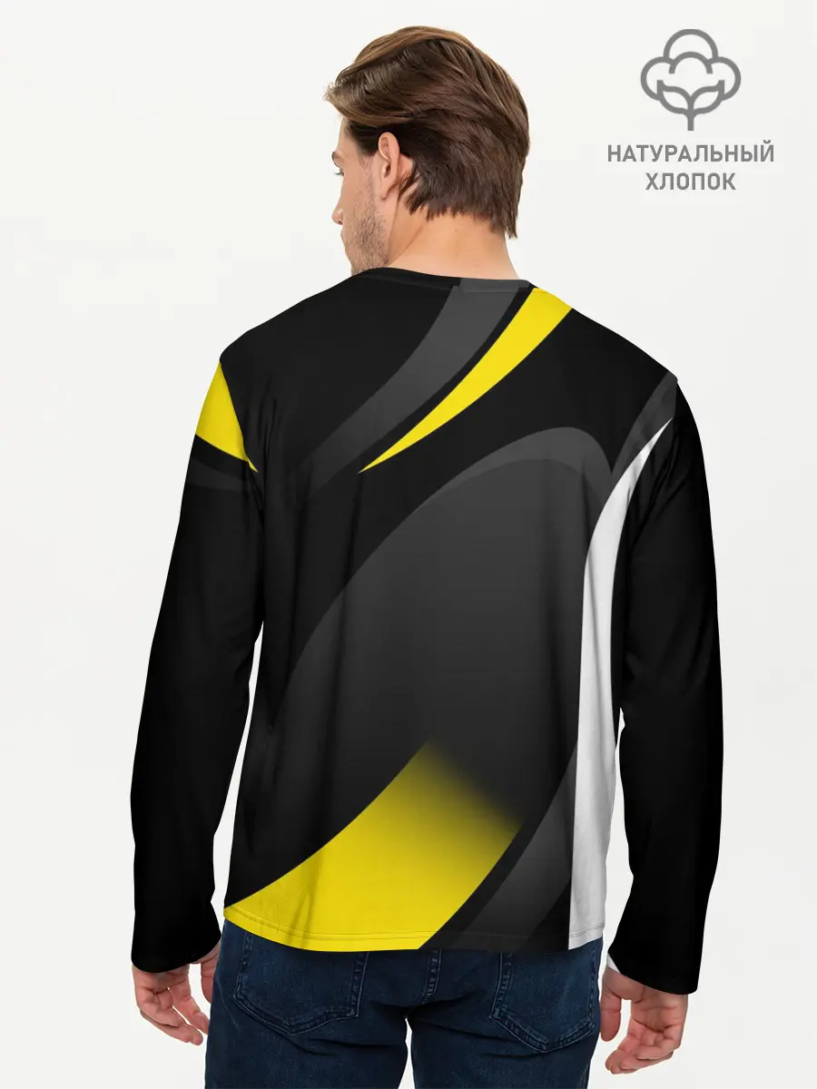 Мужской лонгслив базовый / SPORT WEAR YELLOW (P007_P004ooo2694517, P004ooo2694517)