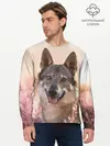 Мужской лонгслив базовый / Красивый Волк (P007_P004ooo2694739, P004ooo2694739)