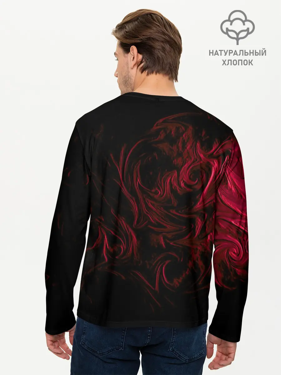 Мужской лонгслив базовый / Fire (P007_P004ooo2693843, P004ooo2693843)