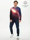 Мужской лонгслив базовый / Космос (P007_P004ooo2695595, P004ooo2695595)