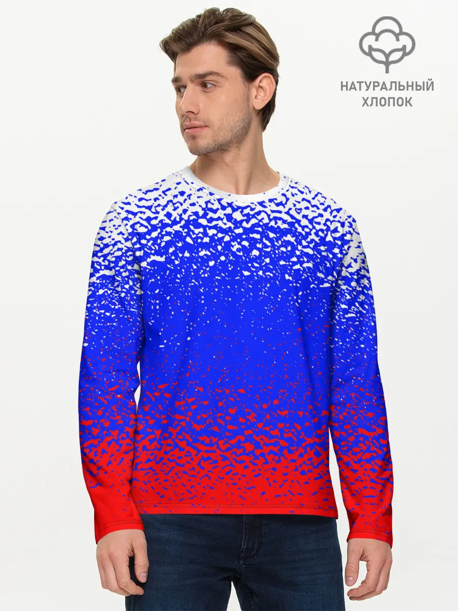 Мужской лонгслив базовый / Текстура. (P007_P004ooo2696185, P004ooo2696185)