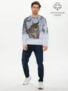 Мужской лонгслив базовый / Рысь (P007_P004ooo2695193, P004ooo2695193)