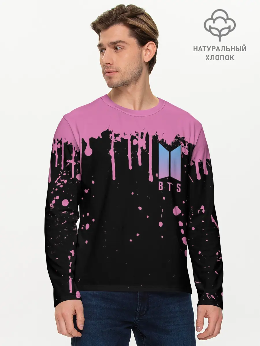 Мужской лонгслив базовый / BTS (P007_P004ooo2697287, P004ooo2697287)