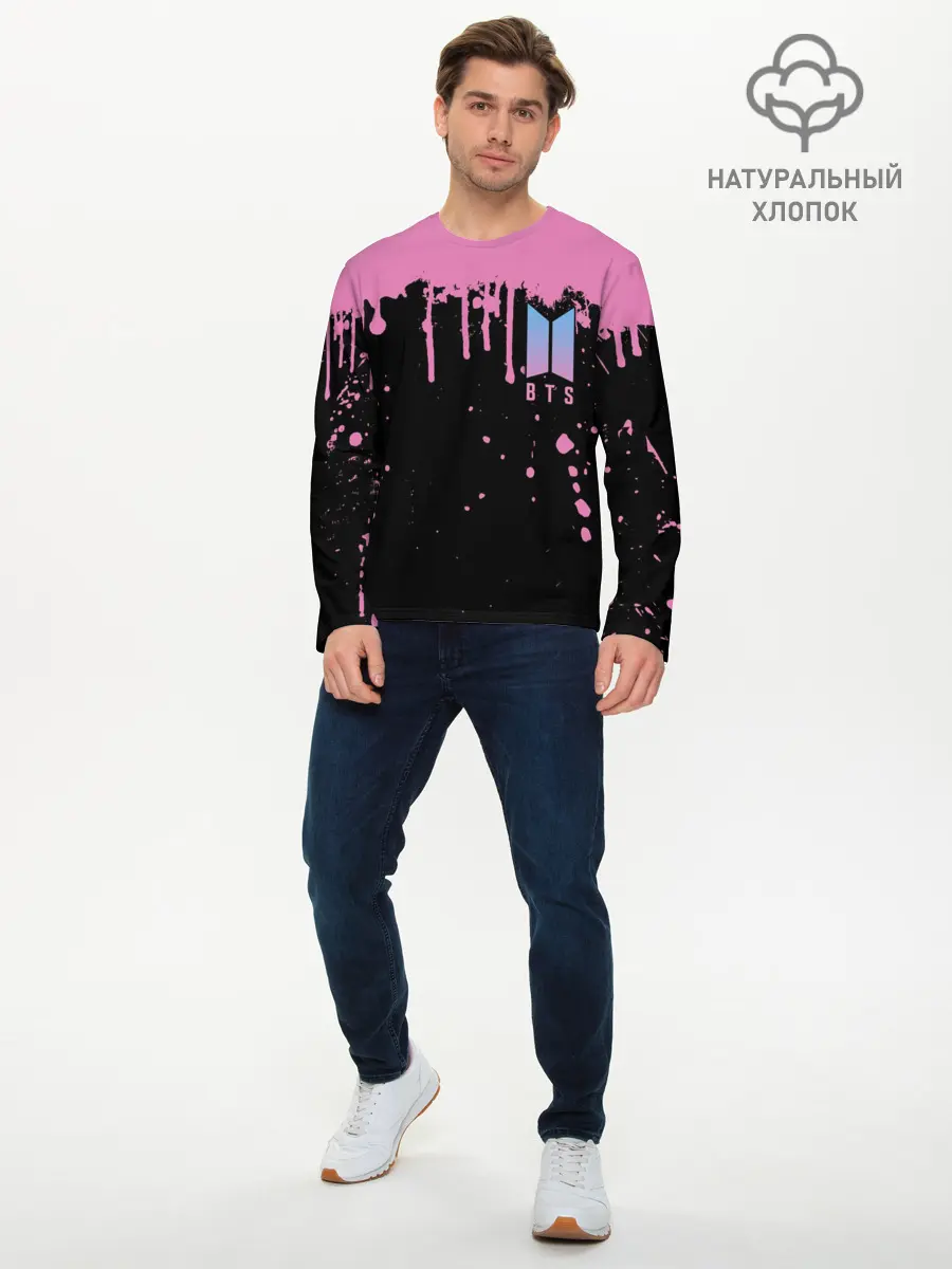 Мужской лонгслив базовый / BTS (P007_P004ooo2697287, P004ooo2697287)