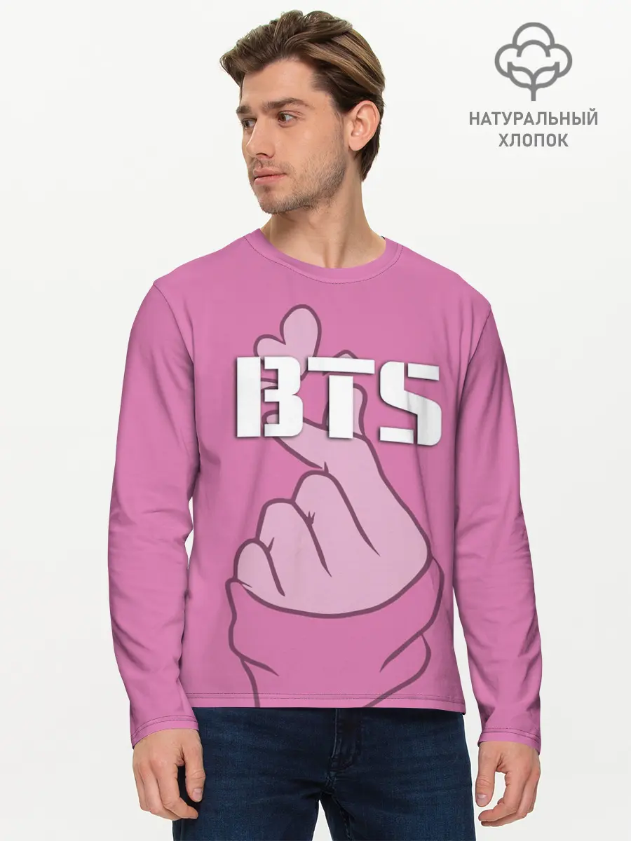 Мужской лонгслив базовый / BTS (P007_P004ooo2697303, P004ooo2697303)