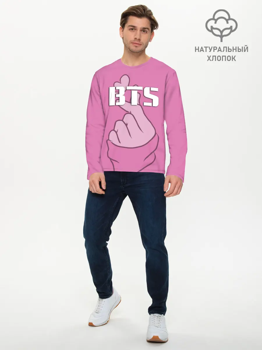 Мужской лонгслив базовый / BTS (P007_P004ooo2697303, P004ooo2697303)
