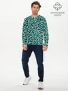 Мужской лонгслив базовый / ЛАЗУРНЫЙ ЛЕОПАРД (P007_P004ooo2697263, P004ooo2697263)