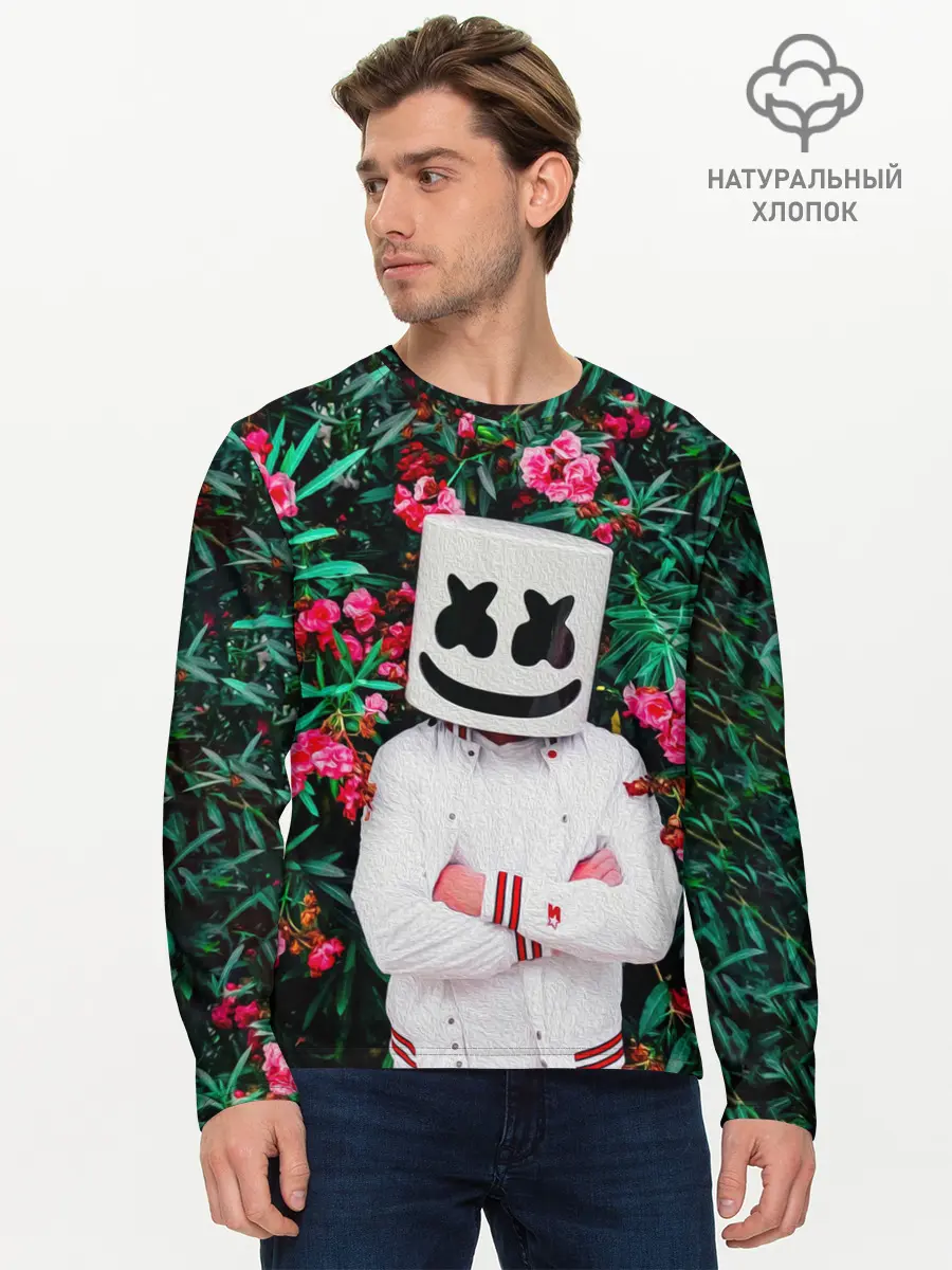 Мужской лонгслив базовый / MARSHMELLO ROSES (P007_P004ooo2696811, P004ooo2696811)