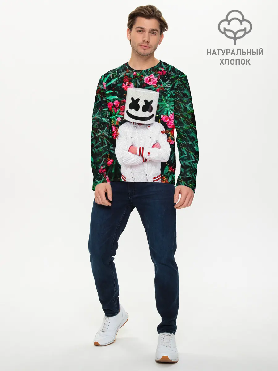 Мужской лонгслив базовый / MARSHMELLO ROSES (P007_P004ooo2696811, P004ooo2696811)