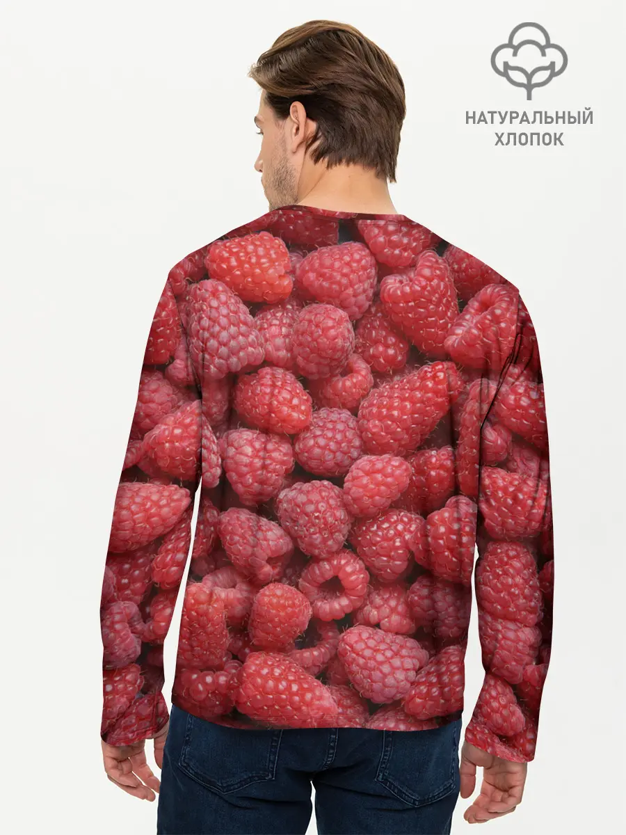 Мужской лонгслив базовый / Малина. (P007_P004ooo2696225, P004ooo2696225)