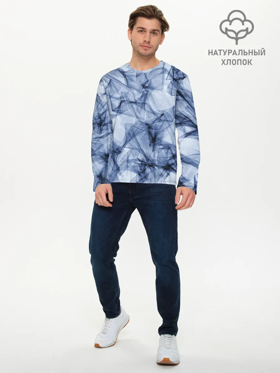 Мужской лонгслив базовый / Текстура. (P007_P004ooo2699037, P004ooo2699037)