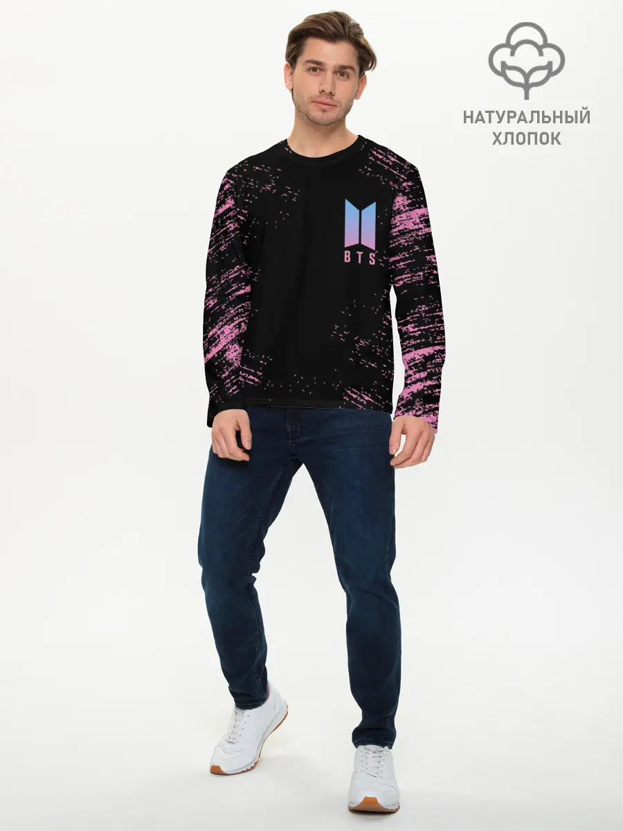 Мужской лонгслив базовый / BTS (P007_P004ooo2700305, P004ooo2700305)