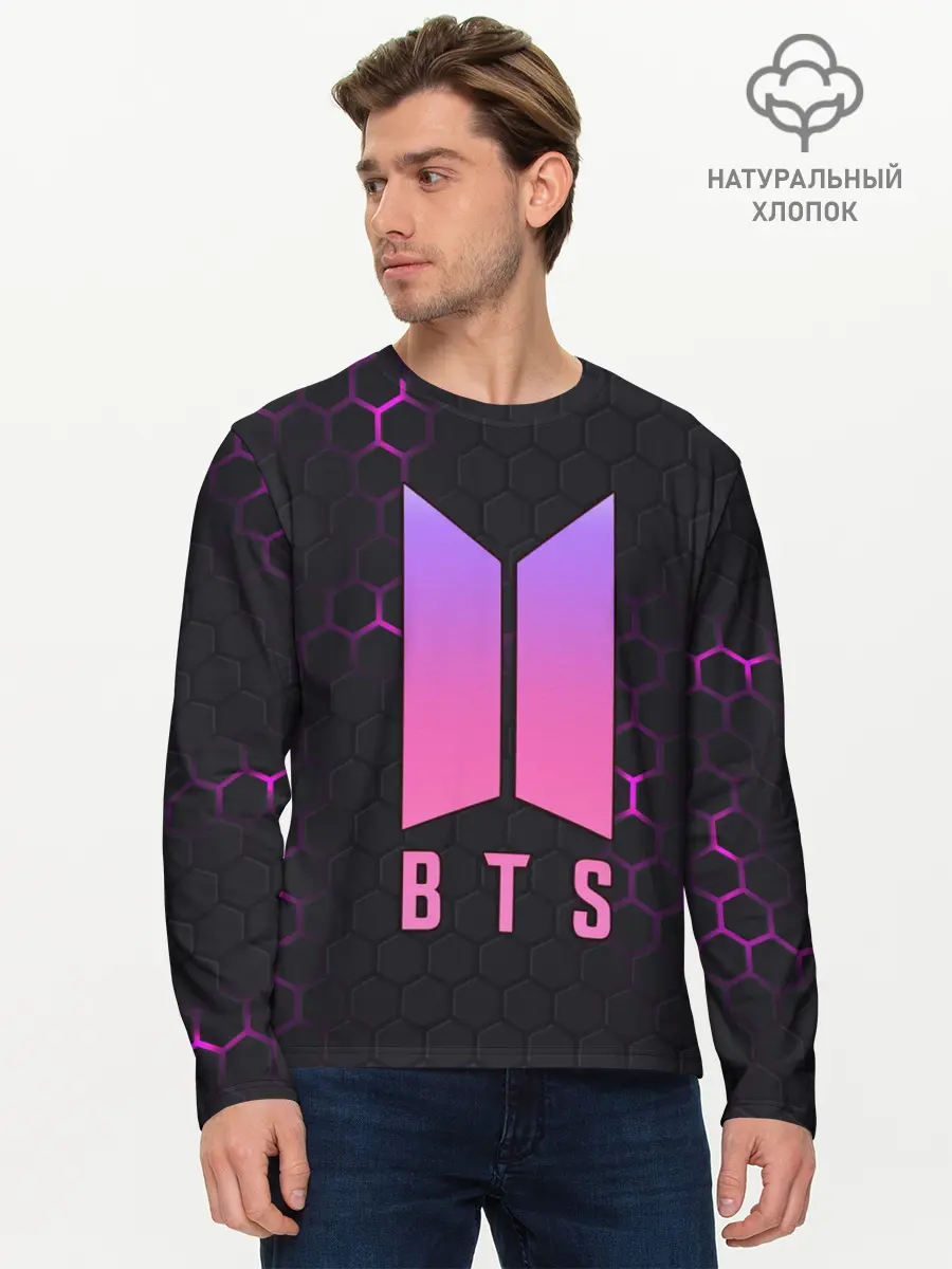 Мужской лонгслив базовый / BTS (P007_P004ooo2700309, P004ooo2700309)