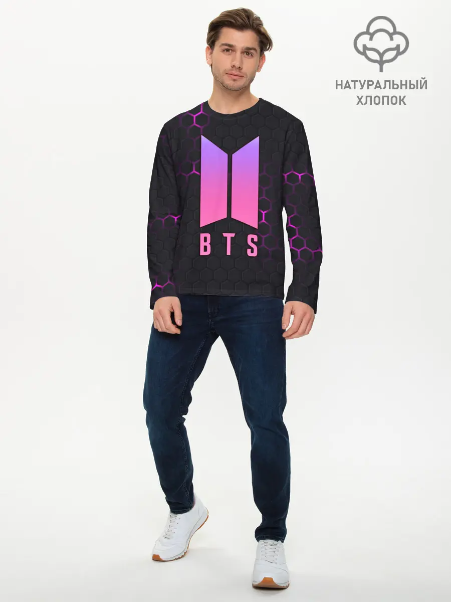 Мужской лонгслив базовый / BTS (P007_P004ooo2700309, P004ooo2700309)