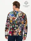 Мужской лонгслив базовый / ACTION ANIME CHARACTERS! (P007_P004ooo2700715, P004ooo2700715)